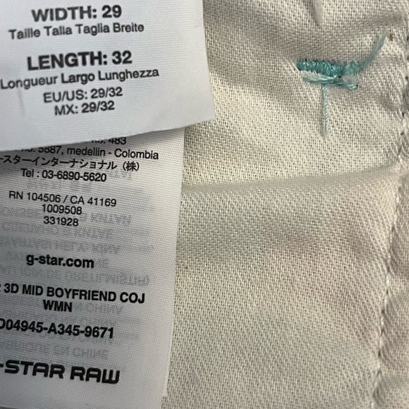 G Star Raw Elwood 5622 3D Mid Boyfriend Hawaii Aloha Print Jeans Pharrell 33x28 - Picture 10 of 16